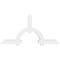 Ekena Millwork Ericson Architectural Grade PVC Gable Bracket, 60"W x 30"H x 4"D x 4"F, 12/12 Pitch GBP060X30X0404ERI00 - alternate 2